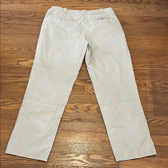 LLBean Pants Women’s 14 M/Tall Khaki Utility Hiking Canvas Cotton - Picture 8 of 13